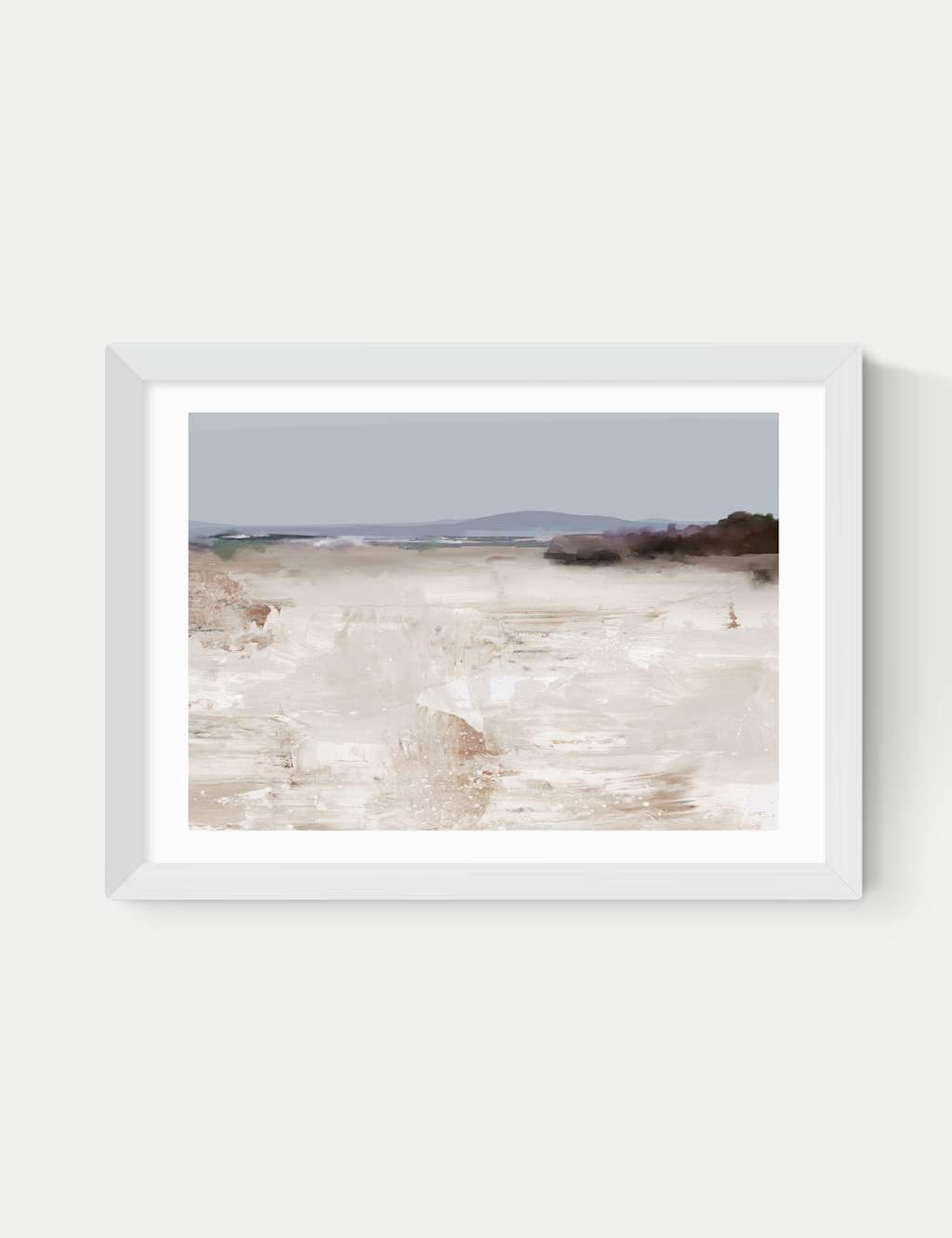 East End Prints Cali Framed Art Print White