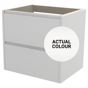 Duarti By Calypso Beaufort 600mm Full Depth 2 Drawer Wall Hung Vanity Unit - White Varnish
