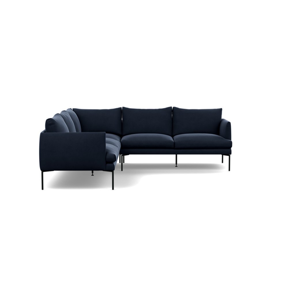 Heal's Matera Large Corner Sofa Nobilis Velvet Night