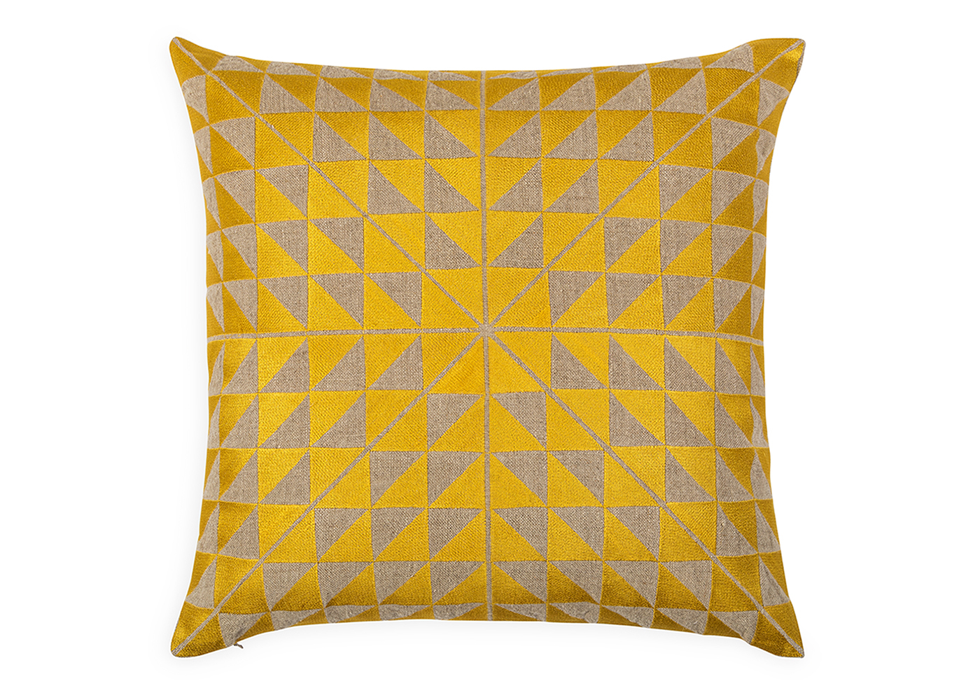 Geocentric Cushion Gold 50 x 50cm