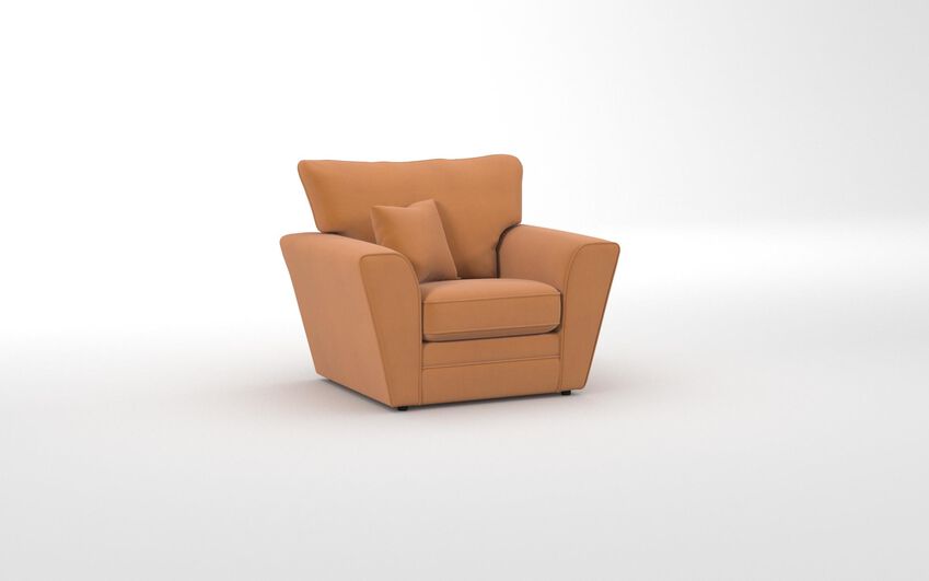 Yellow Fabric Tunstall Armchair