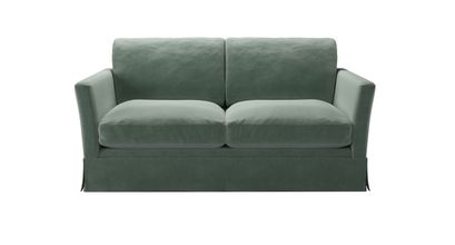 Otto 2 Seat Sofa Bed in Sage Smart Velvet - sofa.com