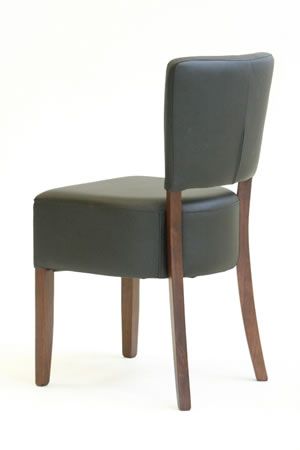 netfurniture Tompy Black Padded Dining Chair