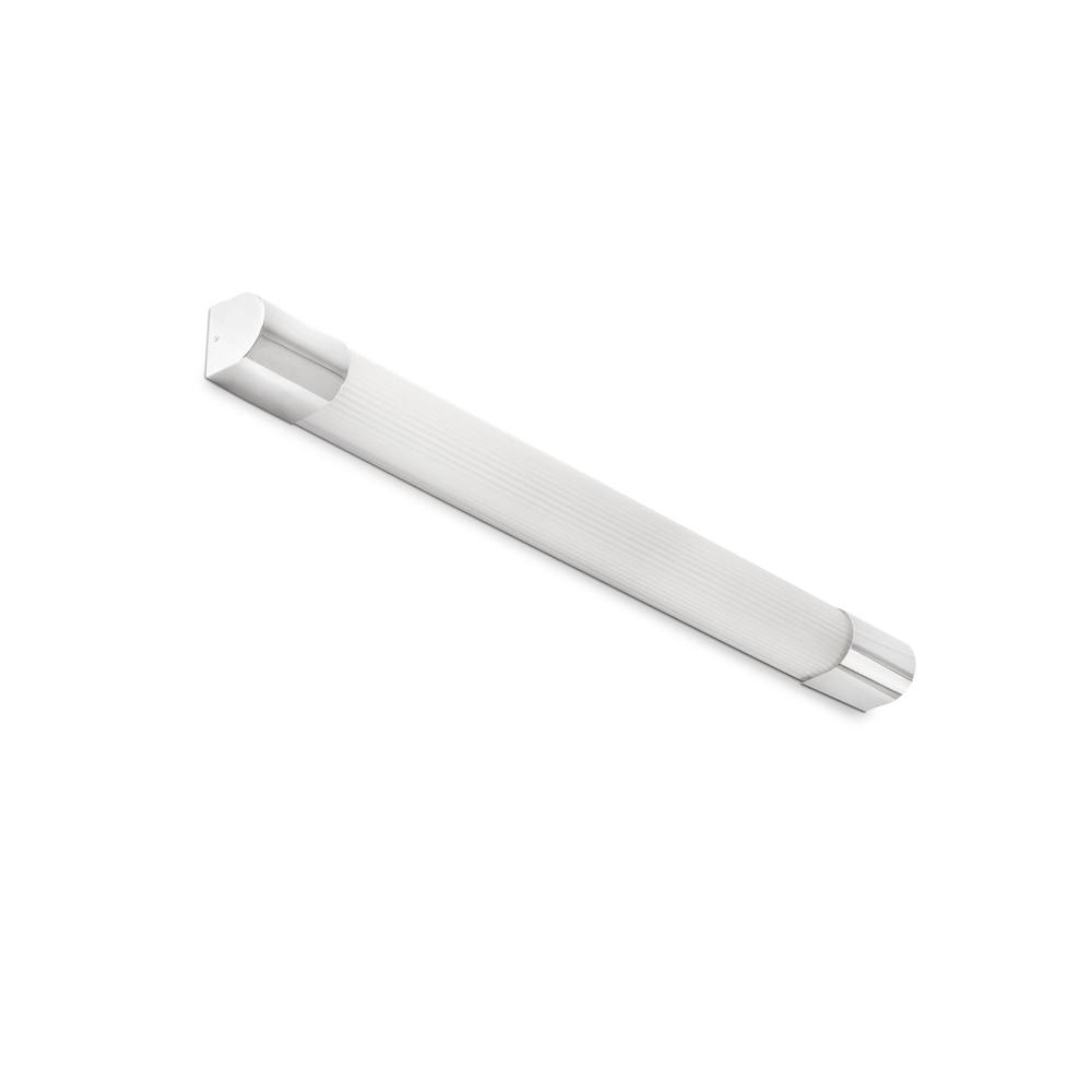 Netlighting Kiva 90cm Bathroom Wall Lamp Chrome IP44 3000K in Grey