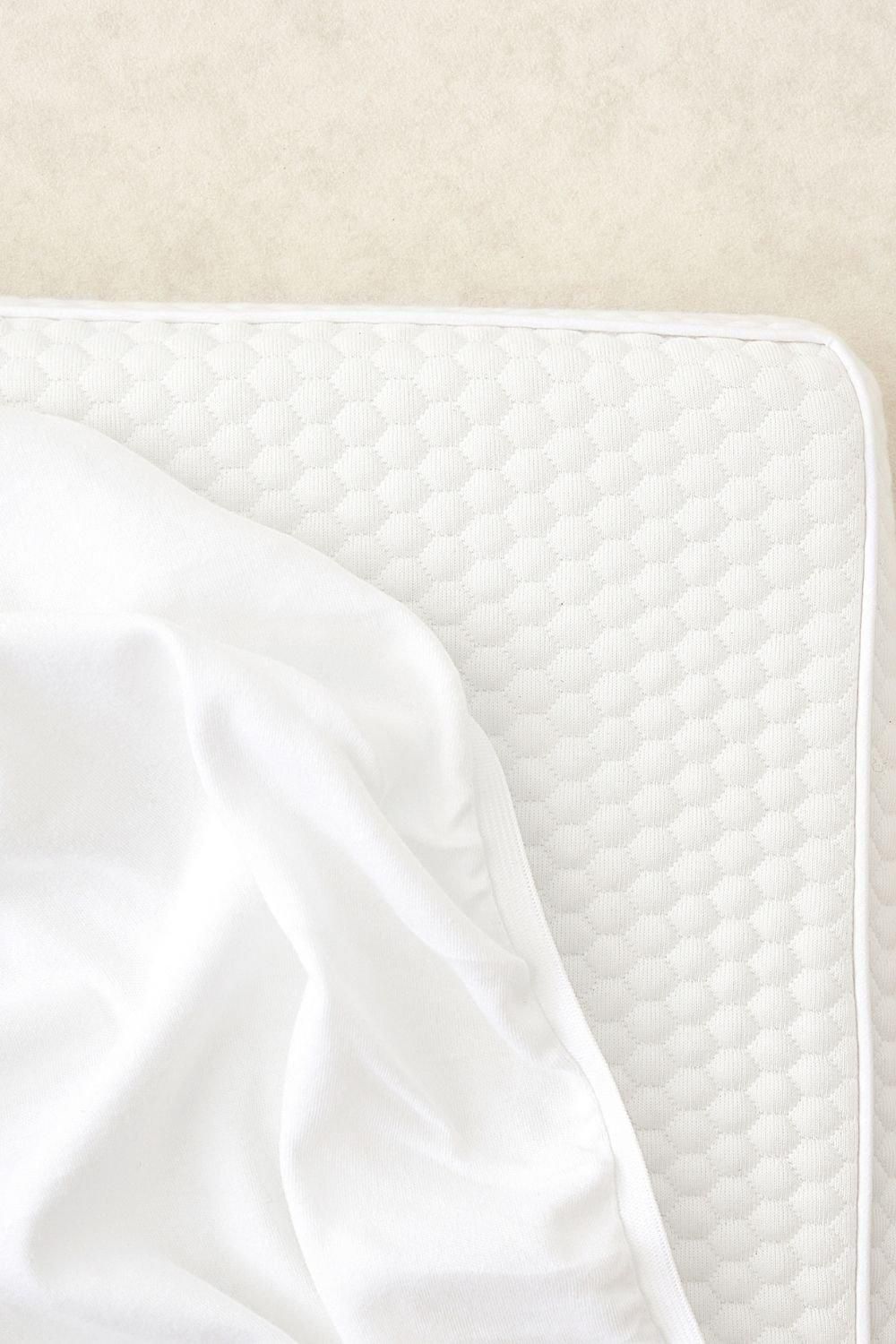 The Tiny Bed Company Premium 100% Cotton Fitted Sheet To Fit Cot 160 x 90cm in White