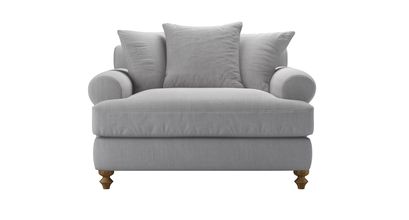 Teddy Loveseat Sofabed in Cobble Brushed Linen Cotton - sofa.com