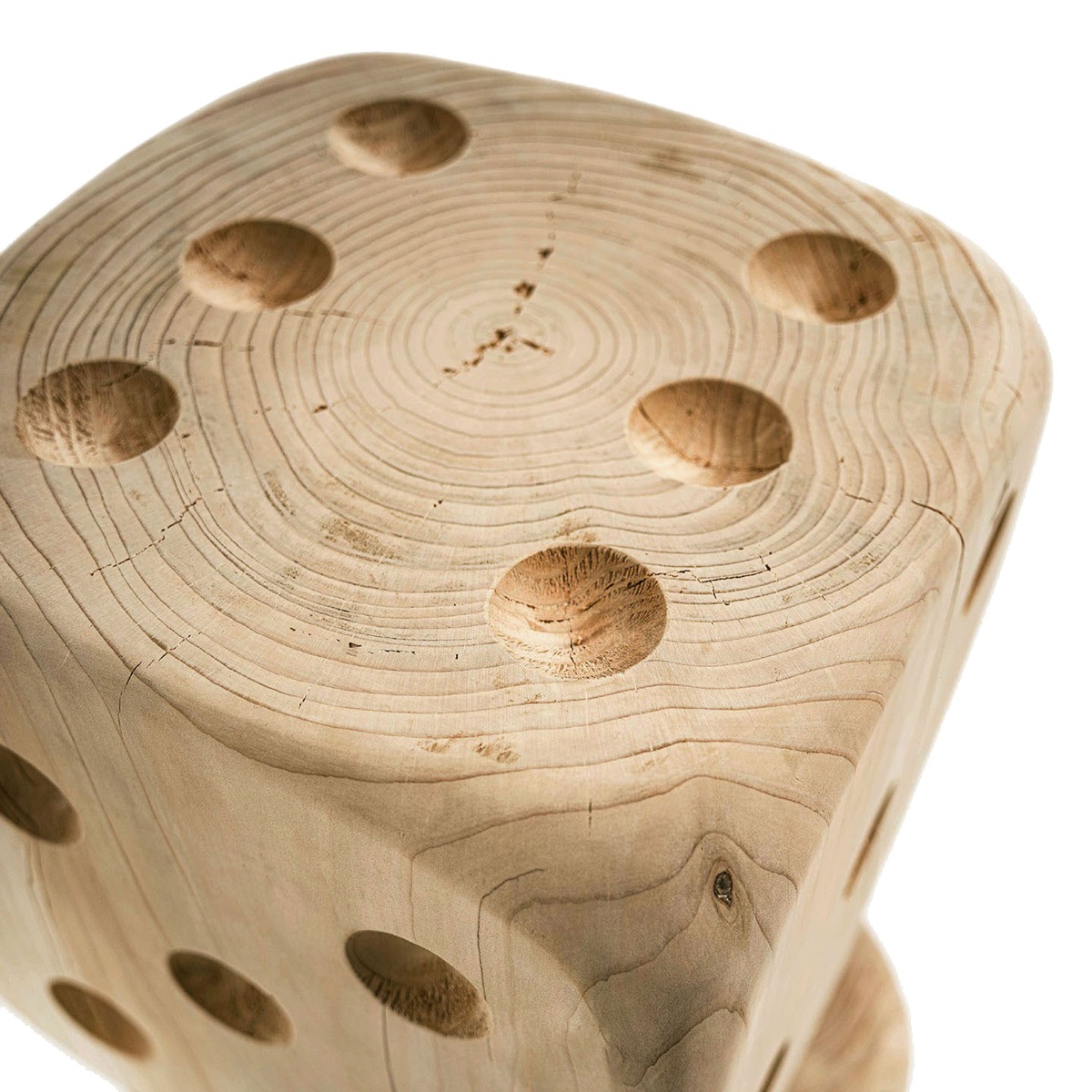 Riva 1920 Large Dadone Stool, Cedar