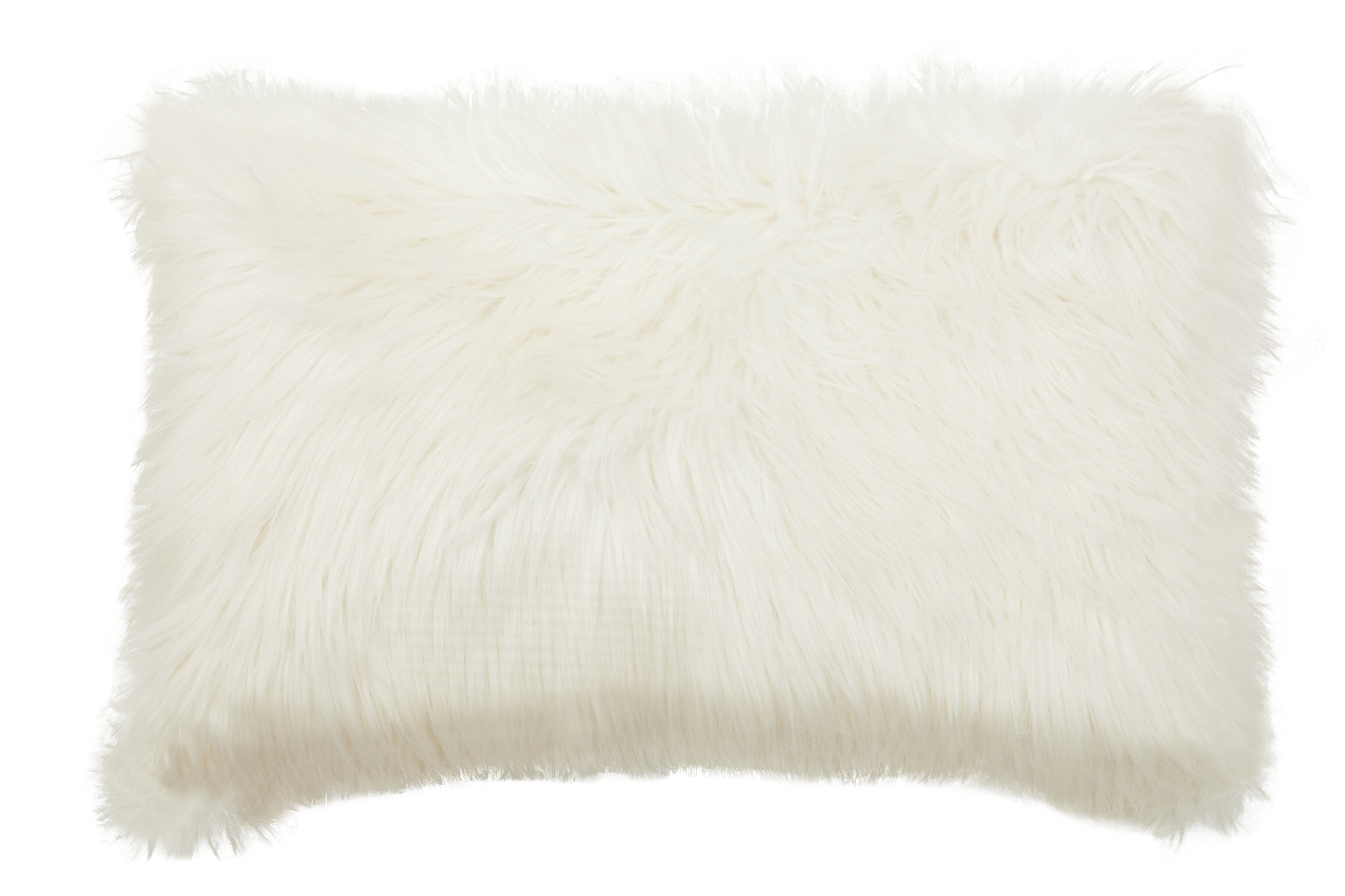 Orsina Bosie Lamina Fur Cushion in Cream