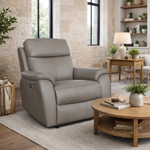 Aspire Kingsmere Leather Power Recliner Armchair