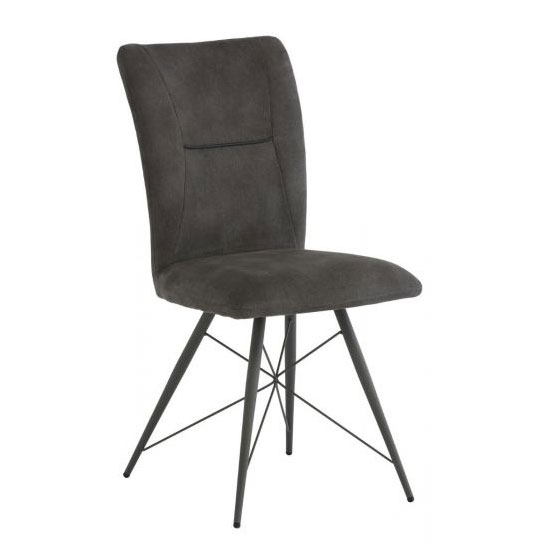 Amalfi Fabric Dining Chair In Grey