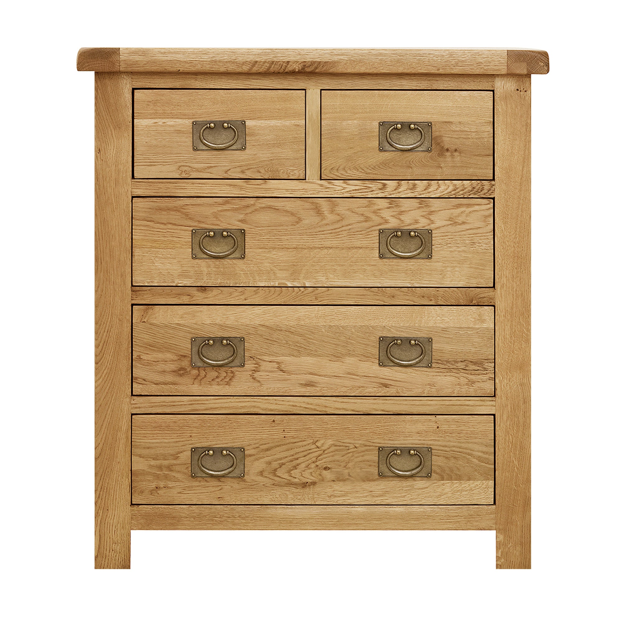 Aylesbury Oak 5 Drawer Chest Light Natural