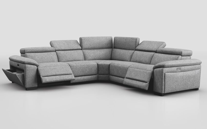 Mesola 3 Corner 3 Power Sofa with Power & Manual Head Tilt