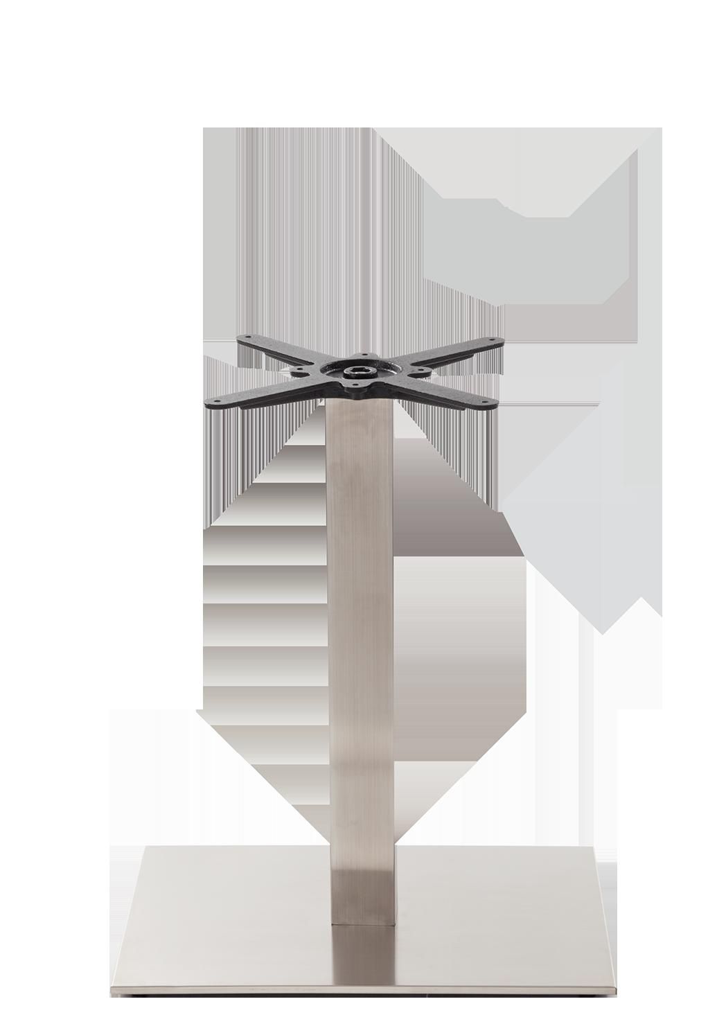 netfurniture Rectangular S/Steel Table Base - Single - Height - 730 mm in Silver