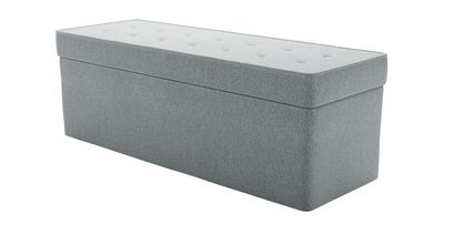 Buttons Blanket Box in Cirrus Smart Slubby Cotton - sofa.com