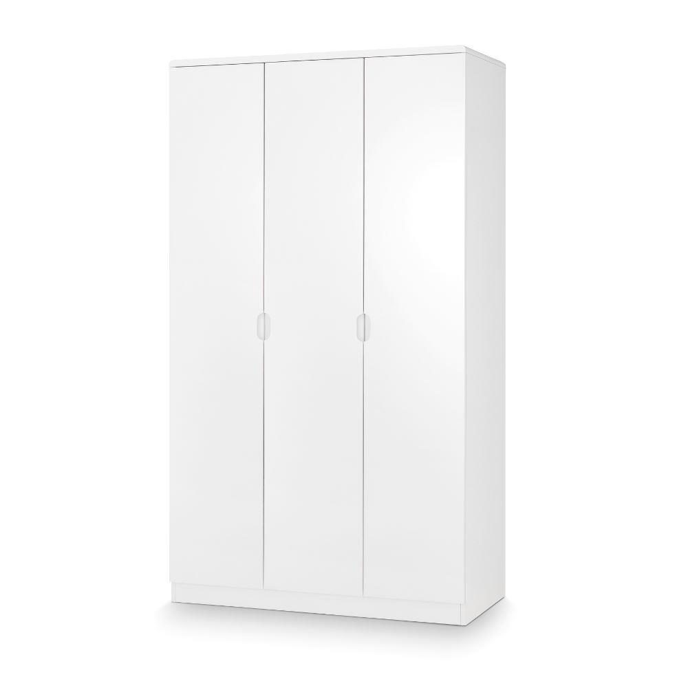Manhattan White 3 Door Wooden Wardrobe