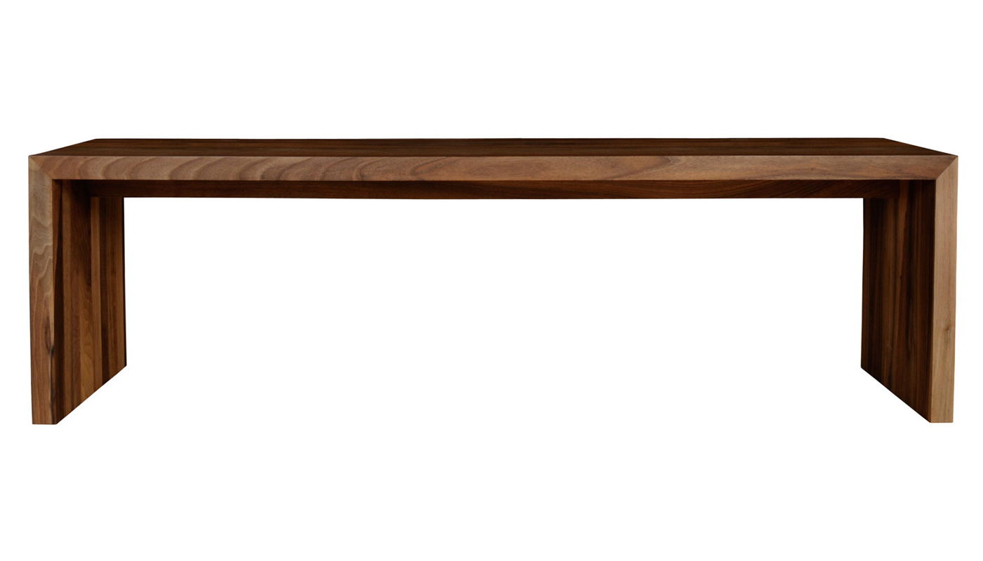 Ligne Roset Eaton 4 Seater Bench 210cm in European Walnut