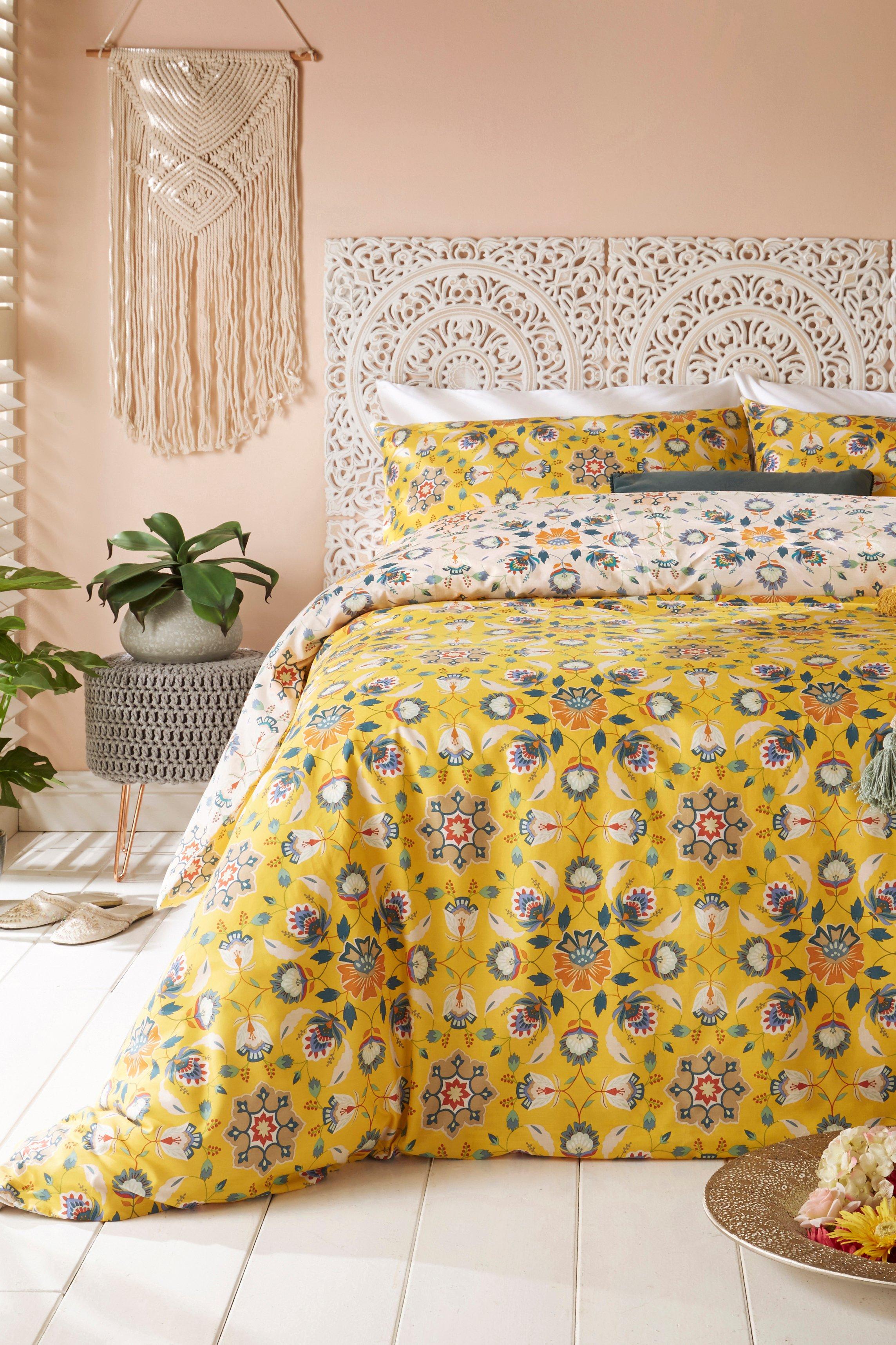 Folk Floral Double Duvet Set