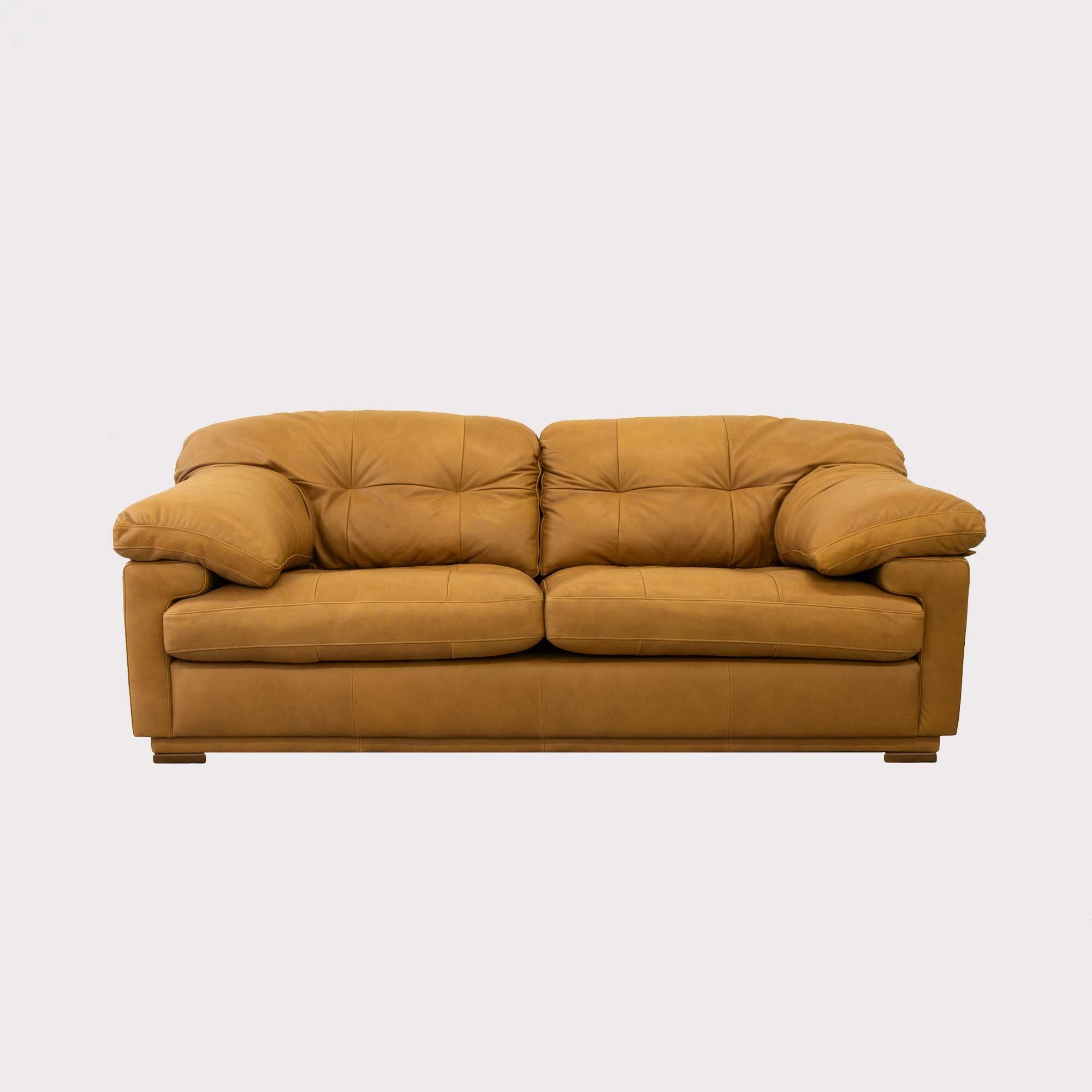 Langley 3 Seater Sofa, Brown Leather | Barker & Stonehouse