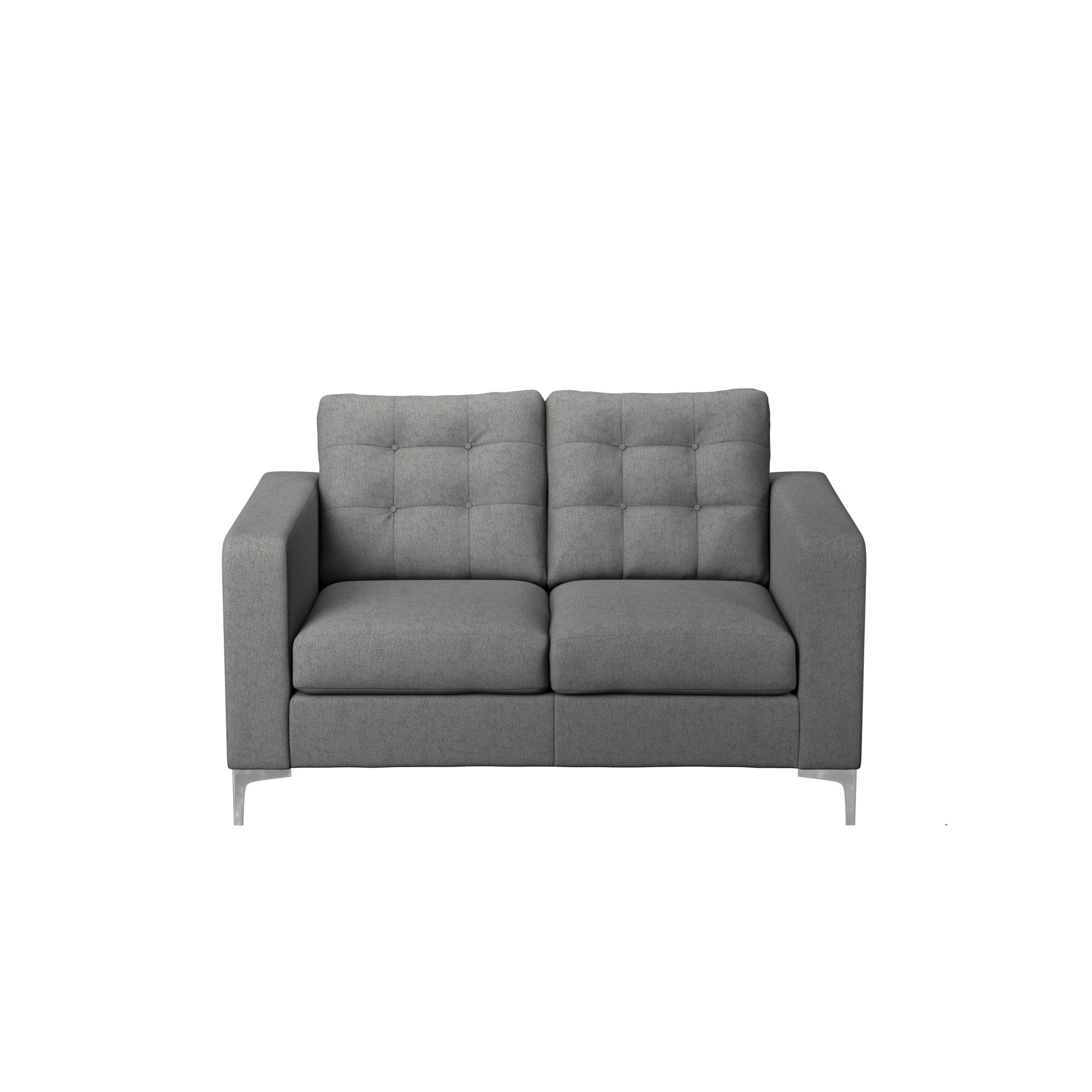 Hackney Herringbone 2 Seater Sofa Pewter