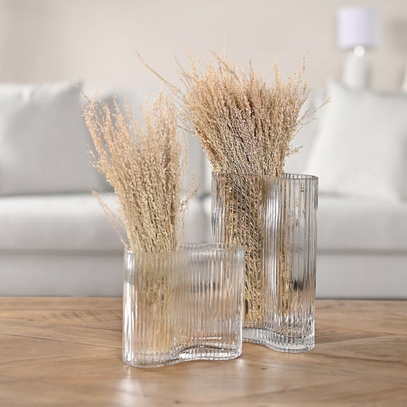 Hestia Ribbed Glass Vase 3