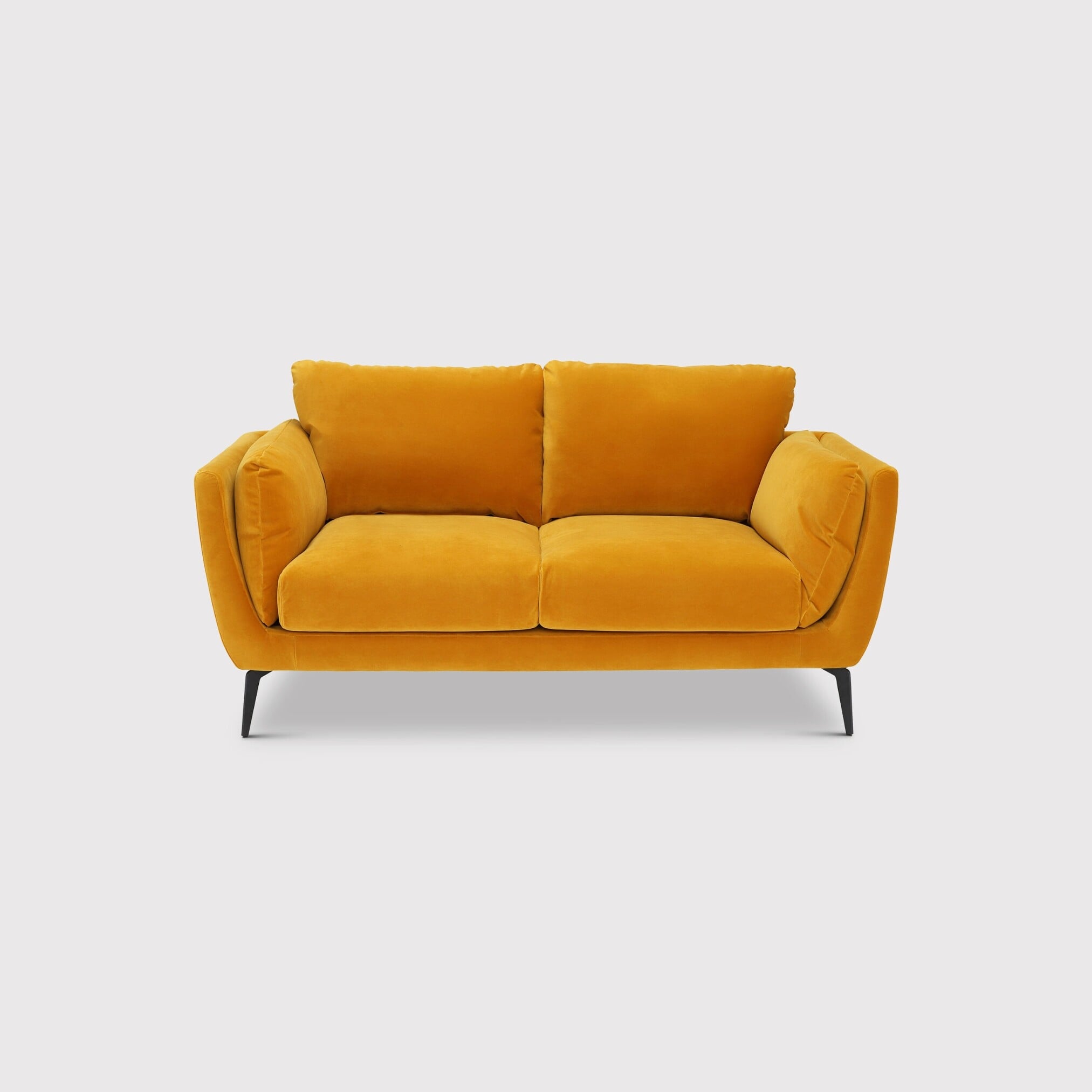 Boone 2 Seater Sofa, Yellow Fabric | Barker & Stonehouse