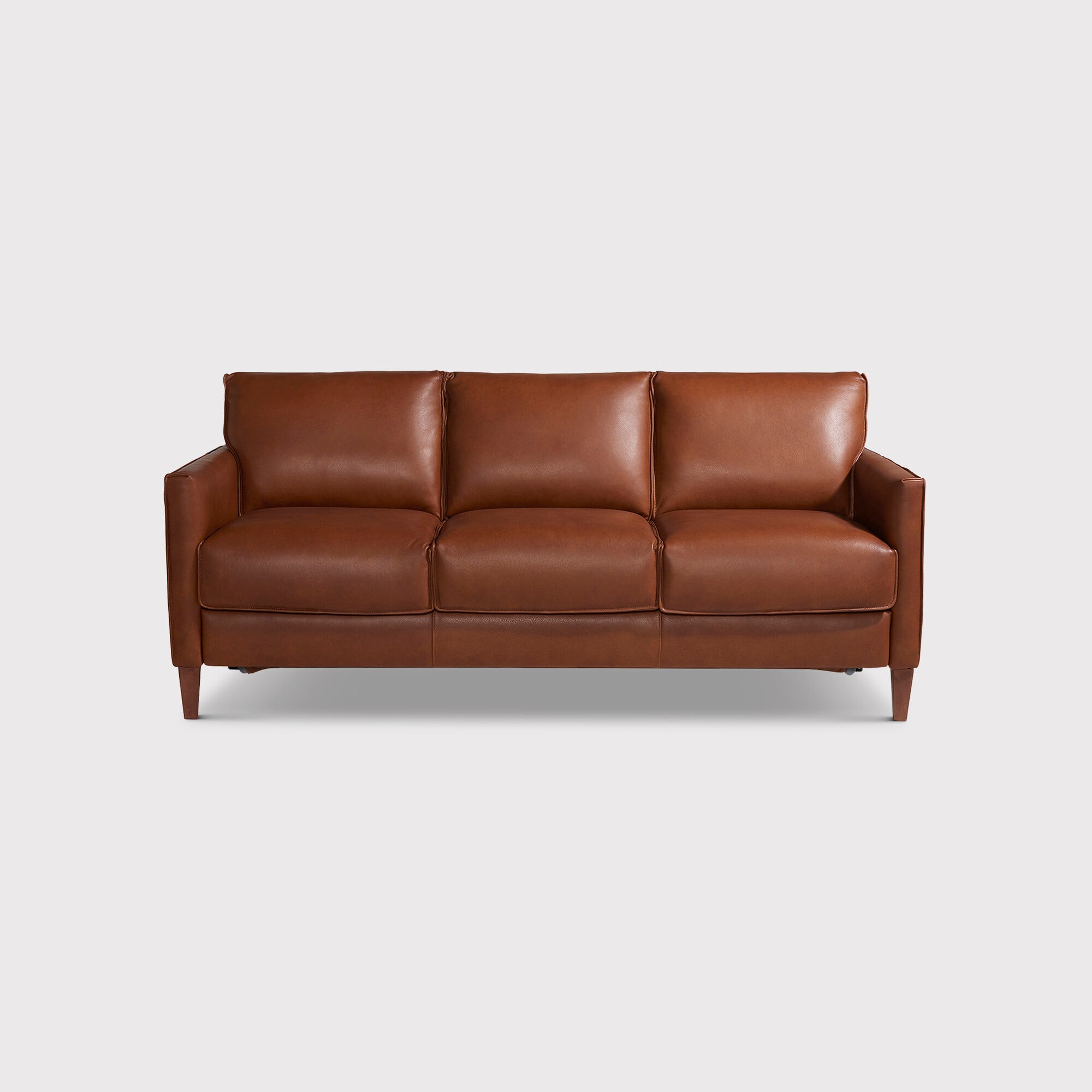 Bennett Sofa Bedbed, Brown Leather | Barker & Stonehouse