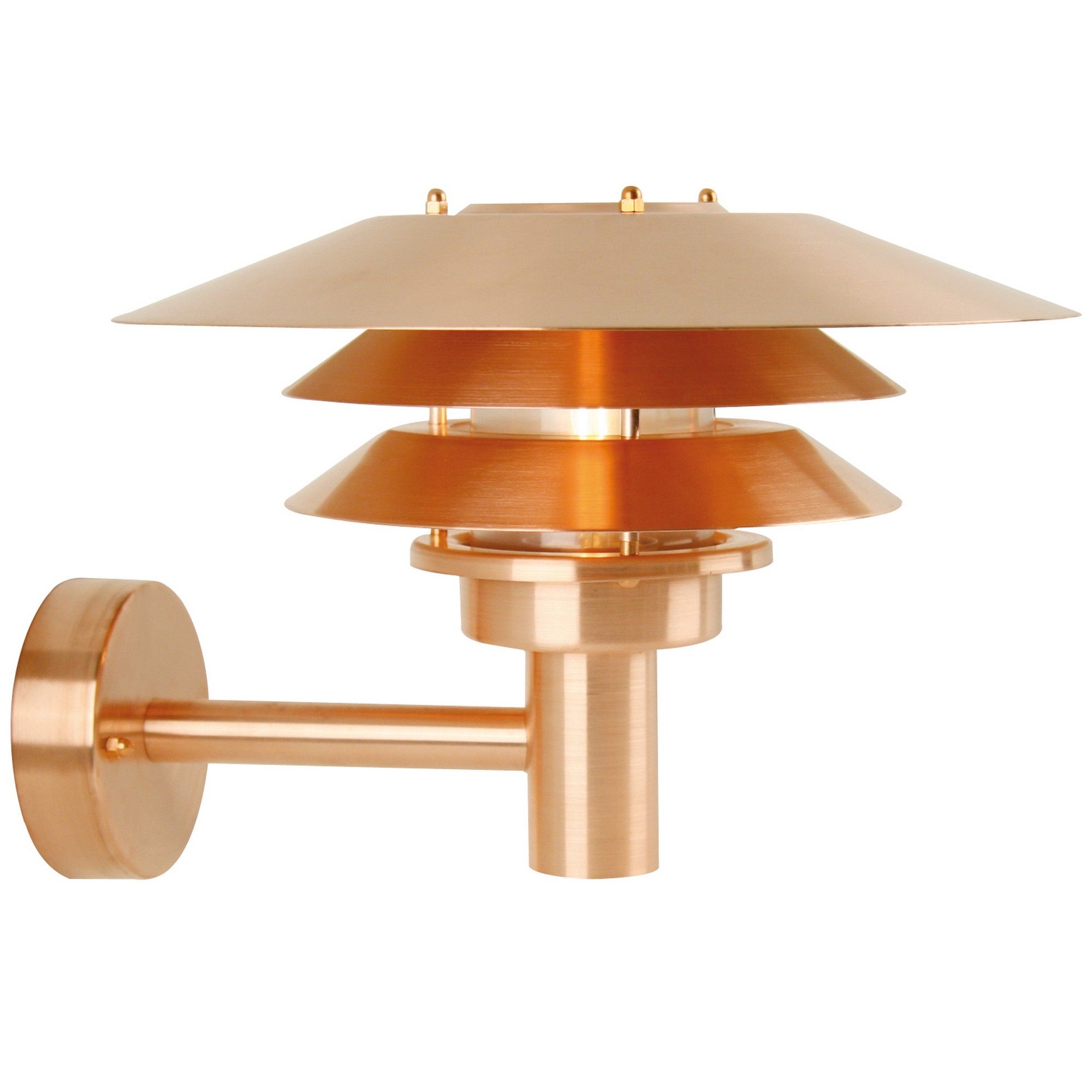 Nordlux Industrial Outdoor Wall Light Brown Copper E27 Coastal/Marine Safe - Mains Powered, IP54