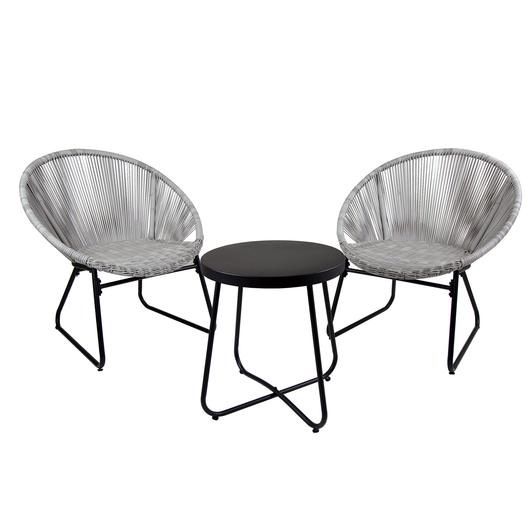 Bali Bistro Grey Set Light Grey