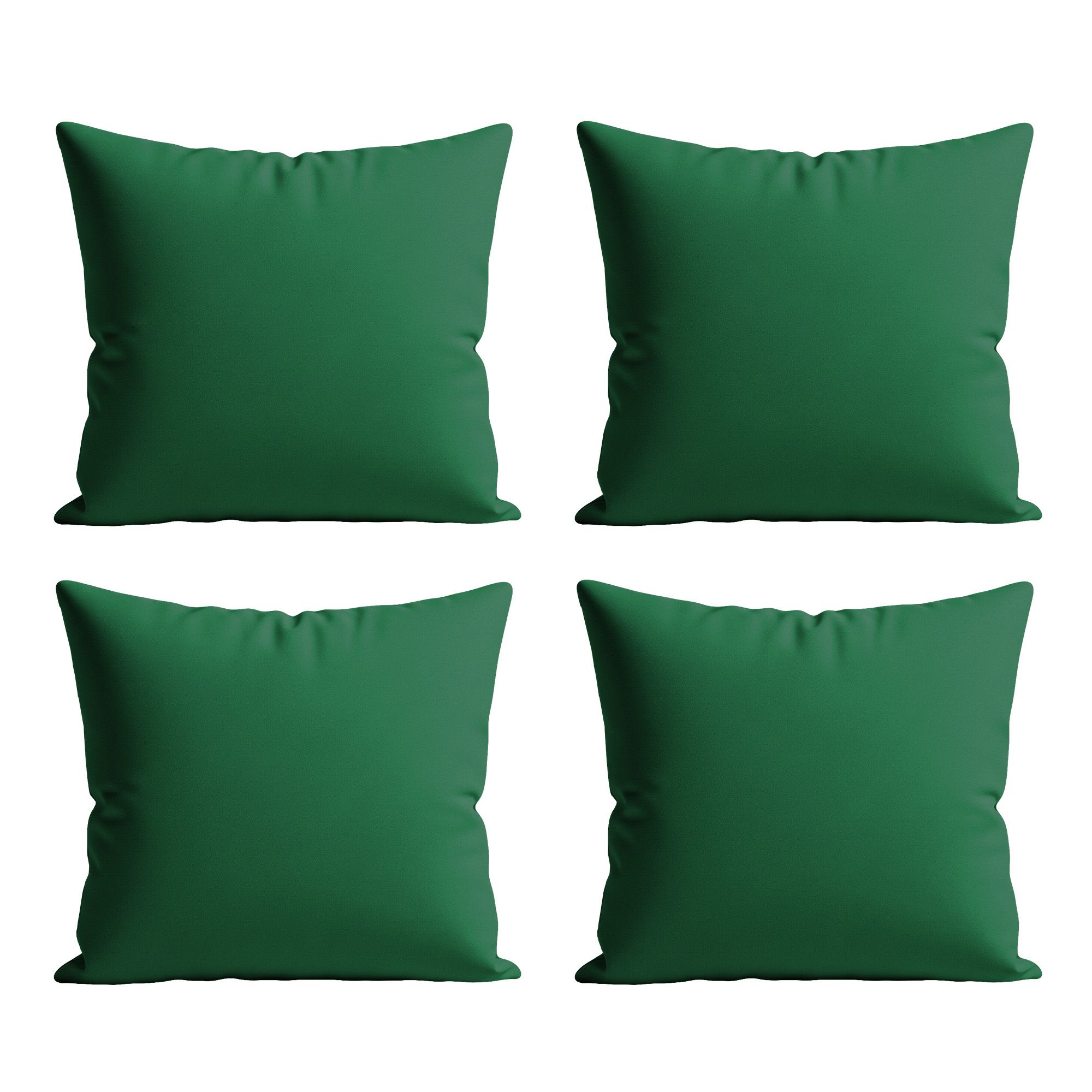 Snug City Waterproof Outdoor Garden Patio Cushion Cover & Inner Square Pack Of 4 in Dark Green
