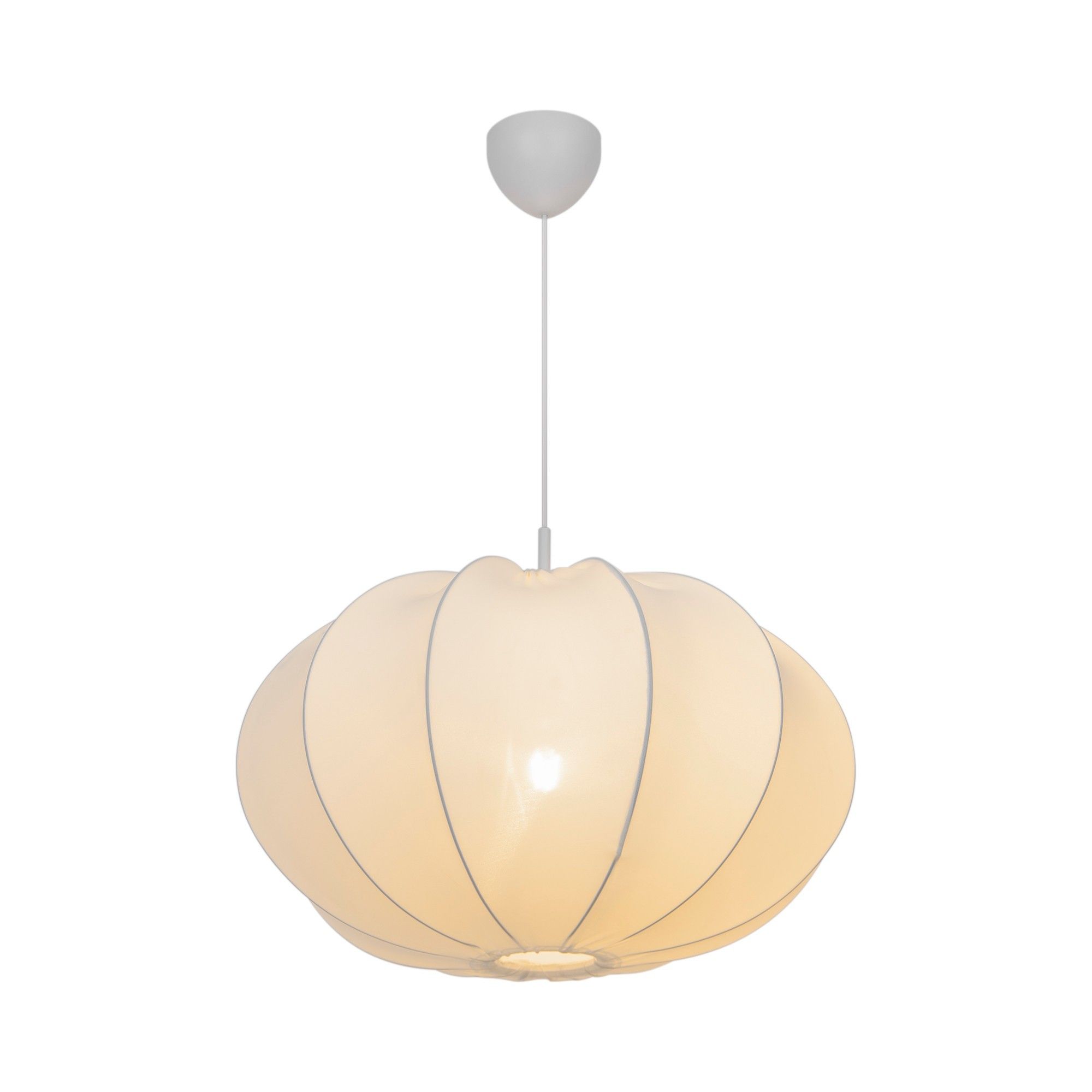 Nordlux Modern Indoor Pendant Light White Textile E27 Diffused - Mains Powered, IP20