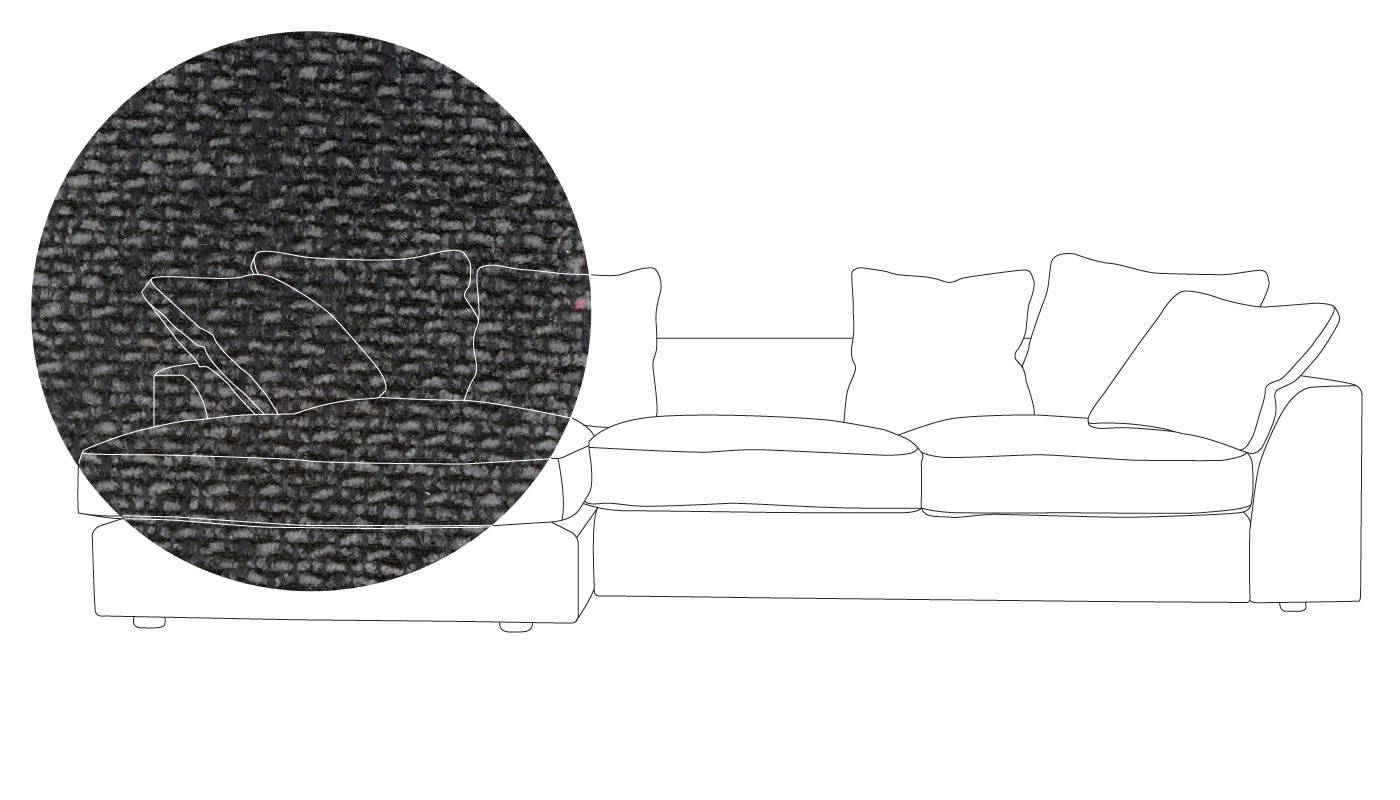 Heal's Cumulus Right Hand Facing Corner Sofa In Texture