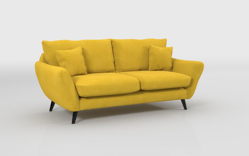 Green Fabric Edale 3 Seater Sofa