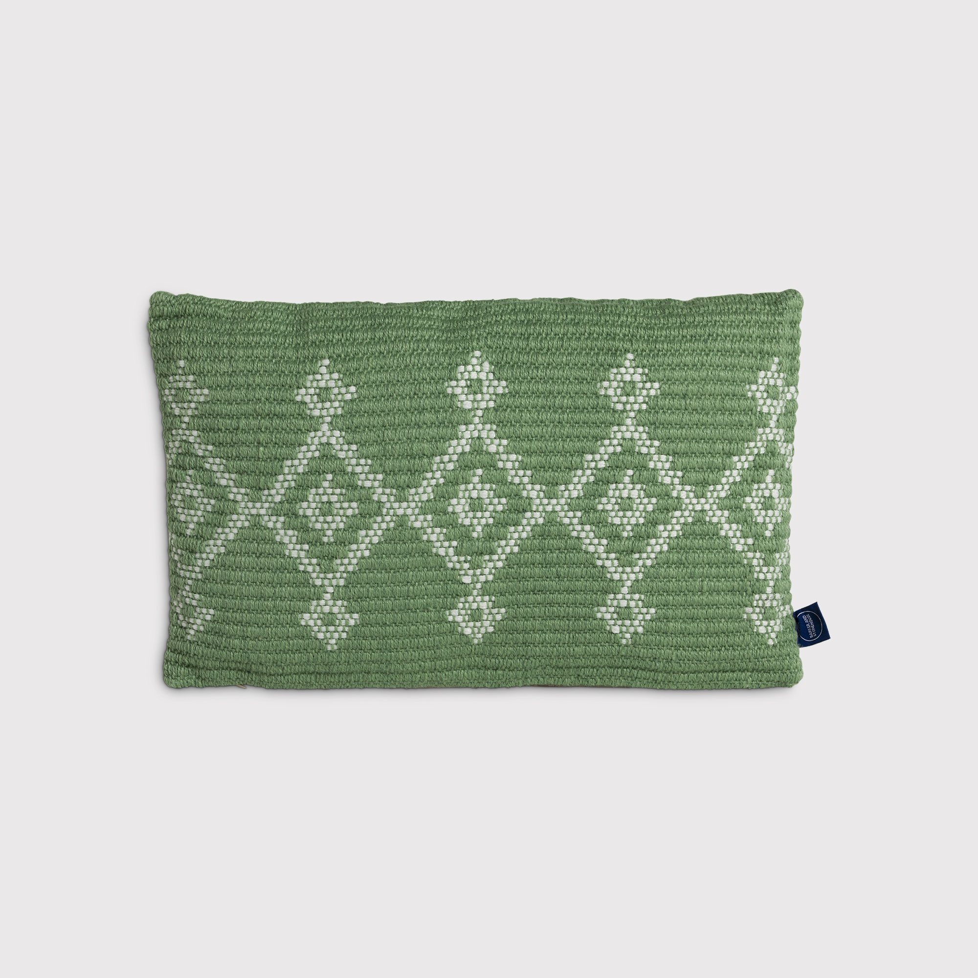 Sage Jute Outdoor Cushion, Square, Green | Barker & Stonehouse