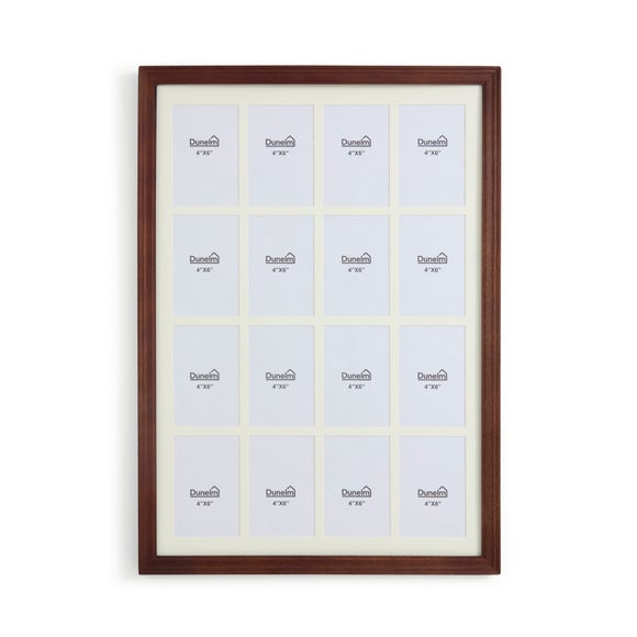 Mango Wood 16 Aperture Multi Photo Frame 2