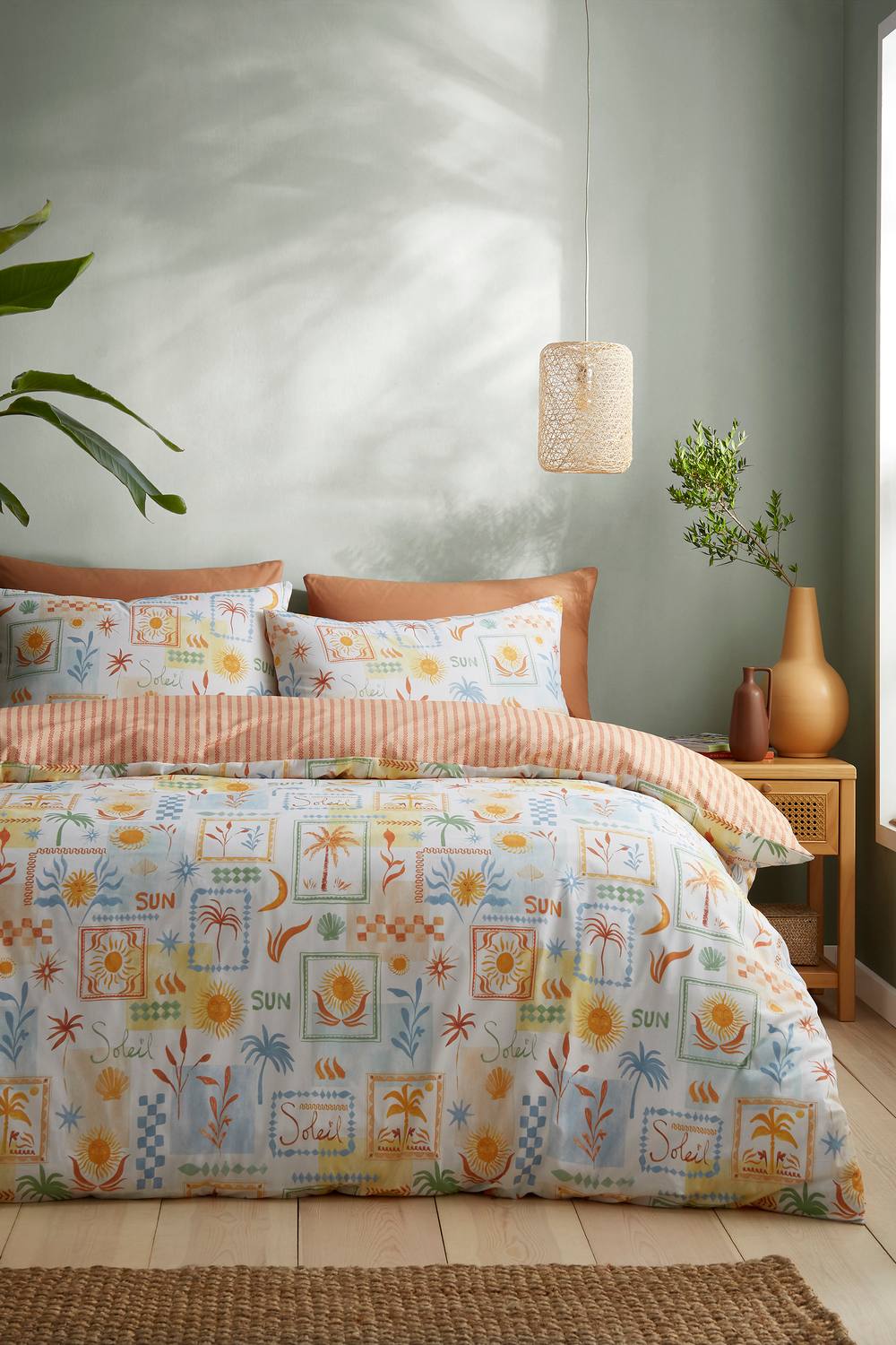 Fusion 'Soleil' Easy Care Duvet Cover Set