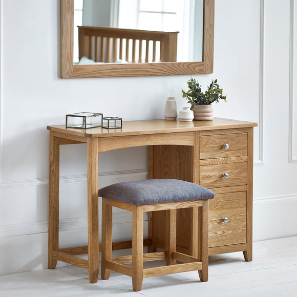 Jenkins Single Dressing Table and Stool, Oak