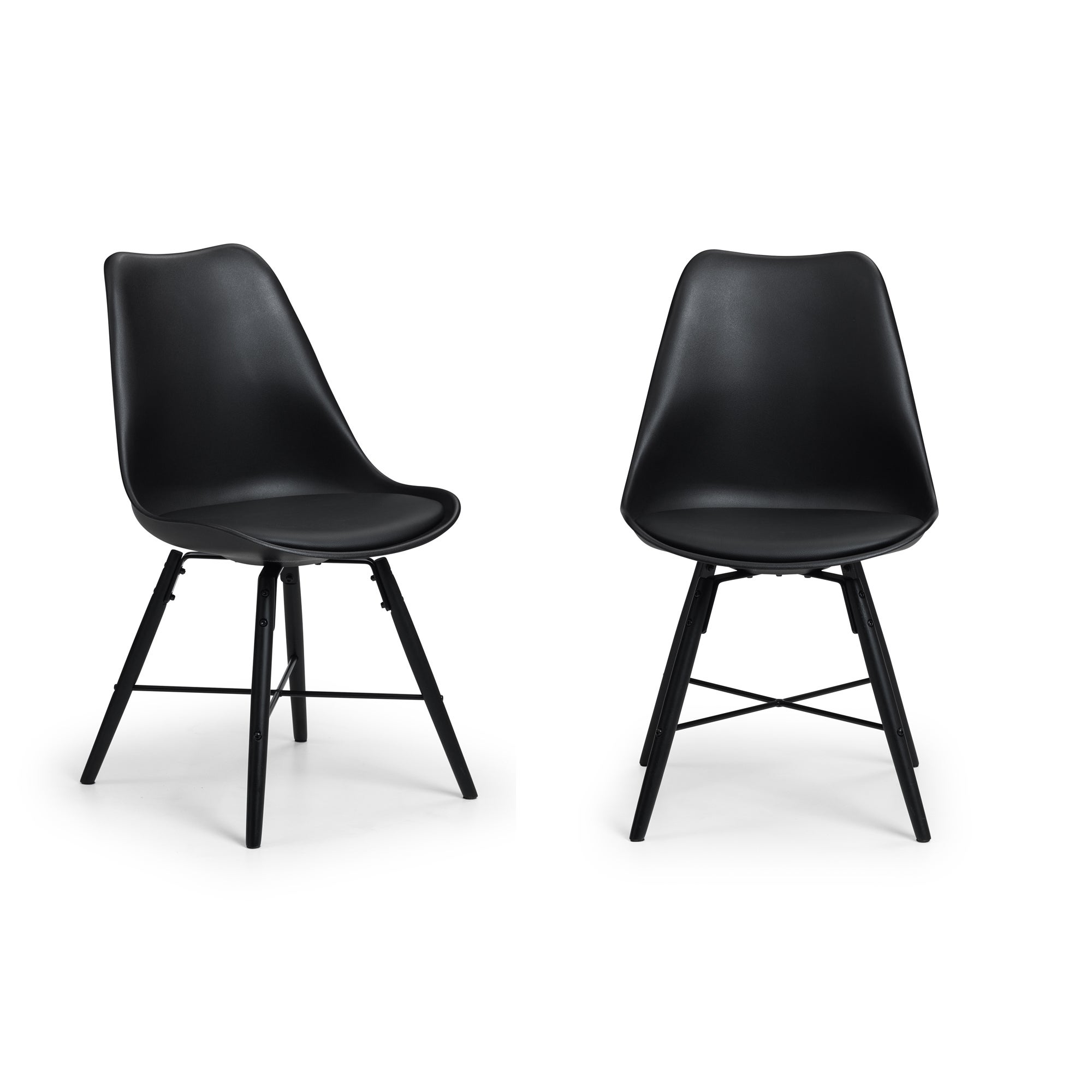Kari Set of 2 Dining Chairs, Faux Leather