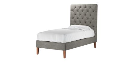 Rosalie 150cm Single Bed in Coin Soft Chenille - sofa.com