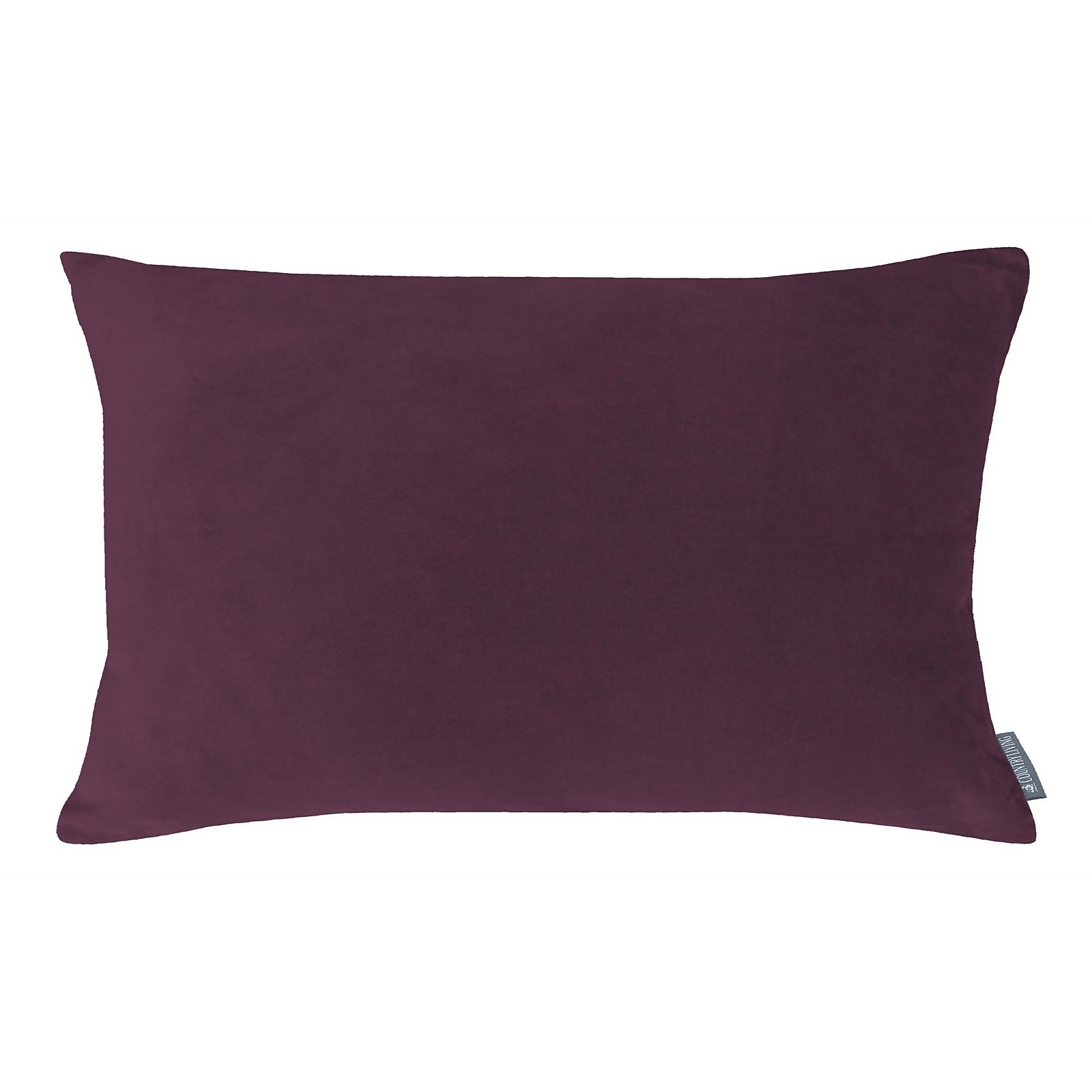 Country Living Velvet Linen Cushion - 30x50cm - Grape