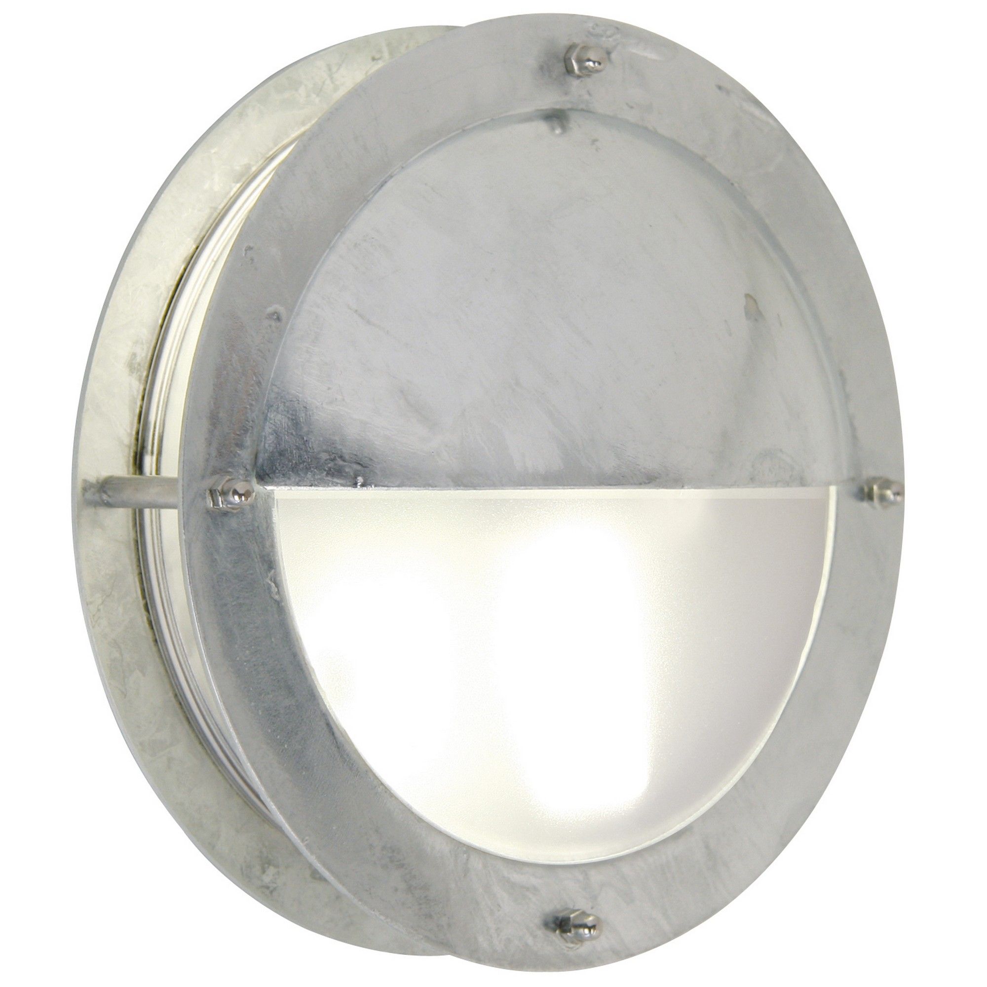 Nordlux Industrial Outdoor Wall Light Silver Galvanized steel E27 Coastal/Marine Safe - Mains Powered, IP54