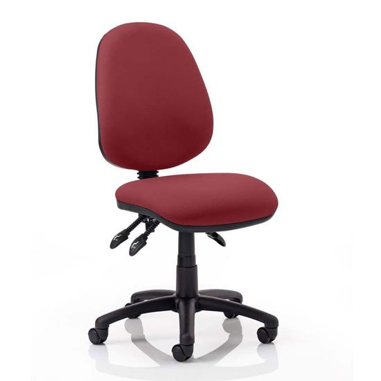 Luna III Office Chair In Ginseng Chilli No Arms