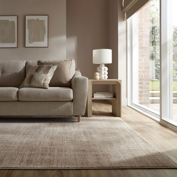 Nolan Abstract Flecked Fringe Rug