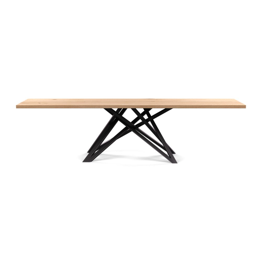 Heal's Vienna Dining Table 280x90cm Blonde Oiled Oak Straight Edge Filled