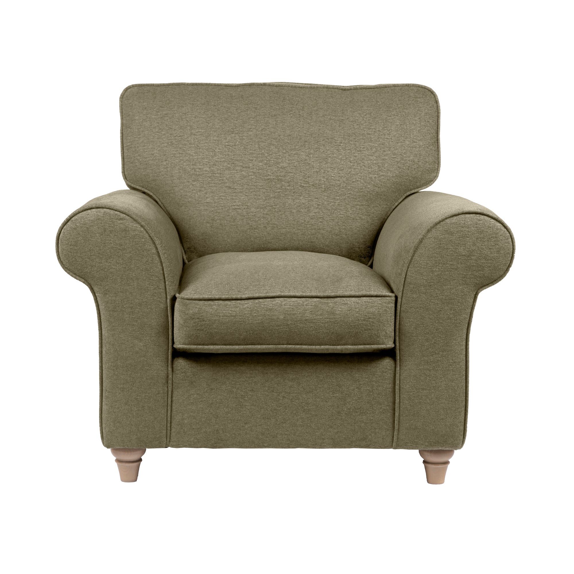 Rosa Fabric Armchair Beige