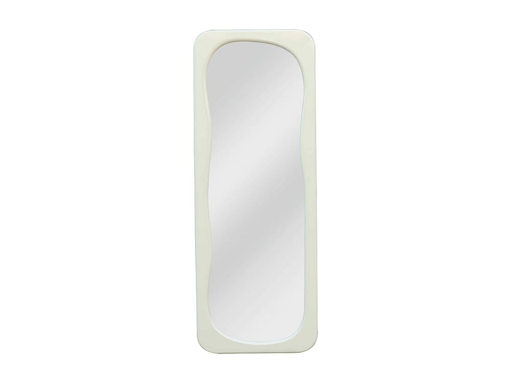 Vente-unique Mirror With Glossy Finish - W. 24 X H. 160 Cm - Ivory - HAIMEI 2