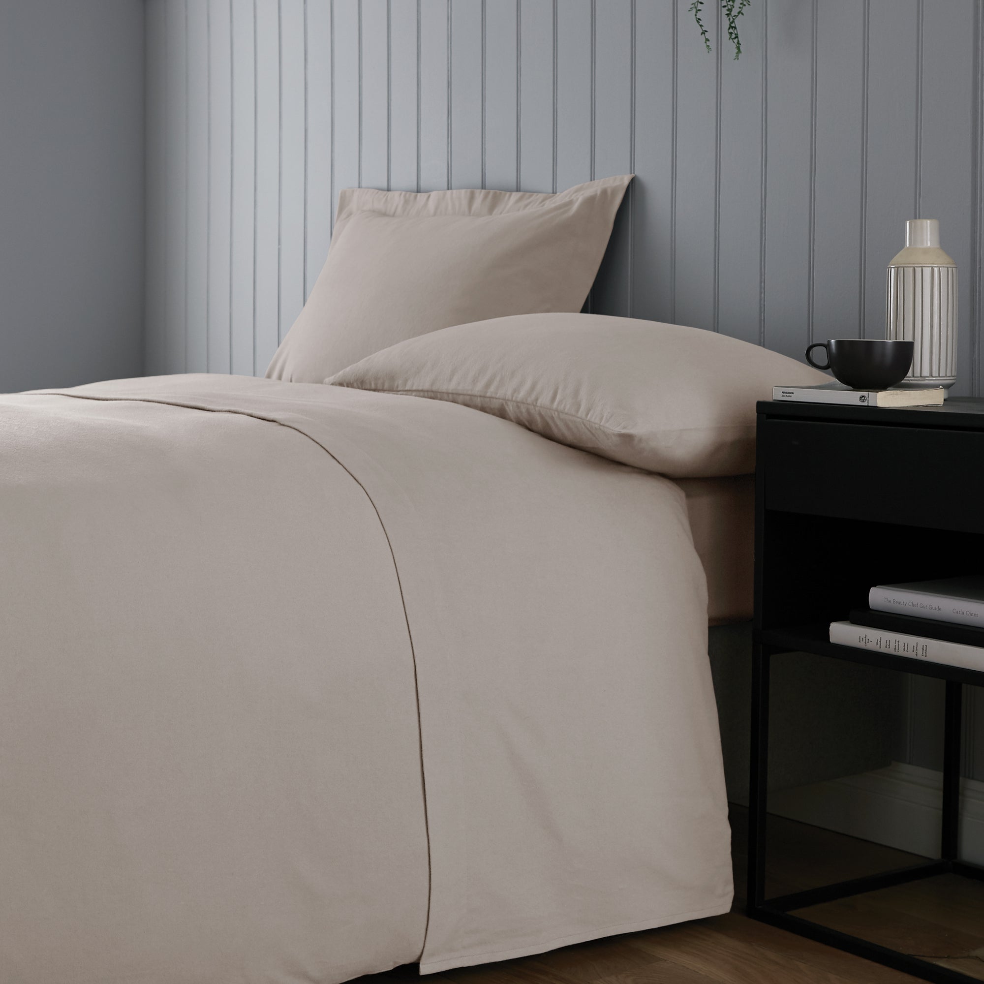 Soft & Cosy Luxury Brushed Cotton Flat Sheet Brown