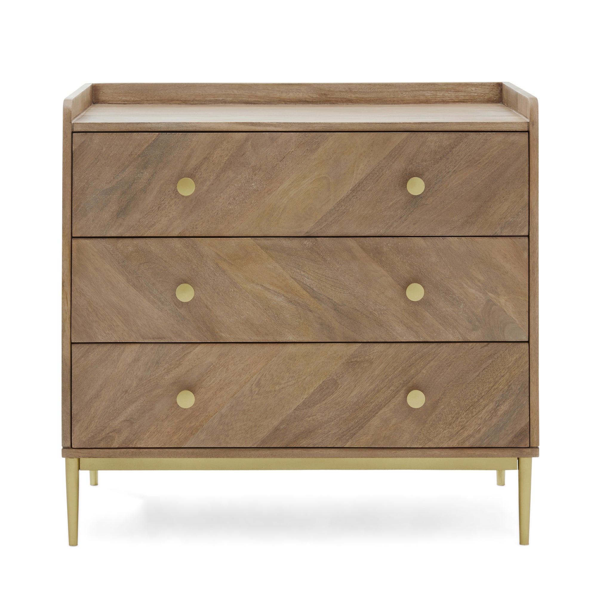 Rumi 3 Drawer Chest Brown