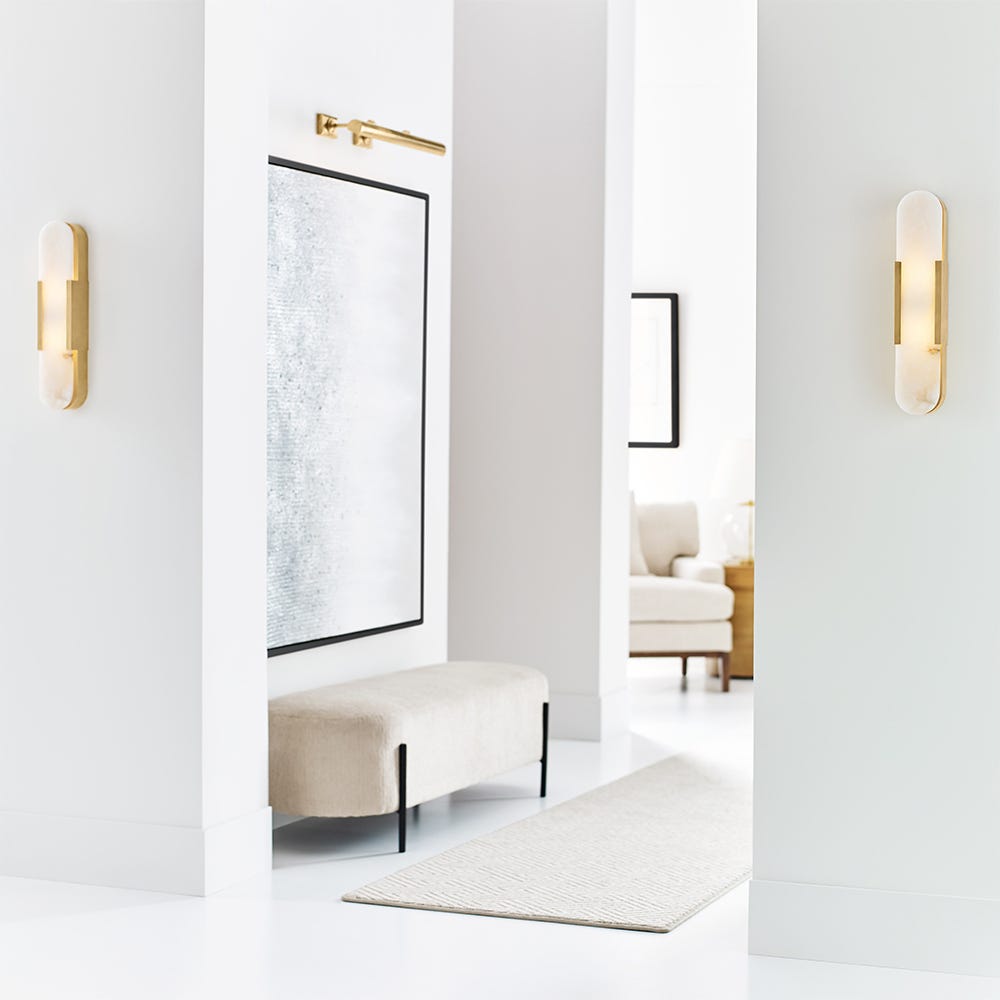 Visual Comfort Melange LED Elongated Sconce Polished Nickel 10" 4