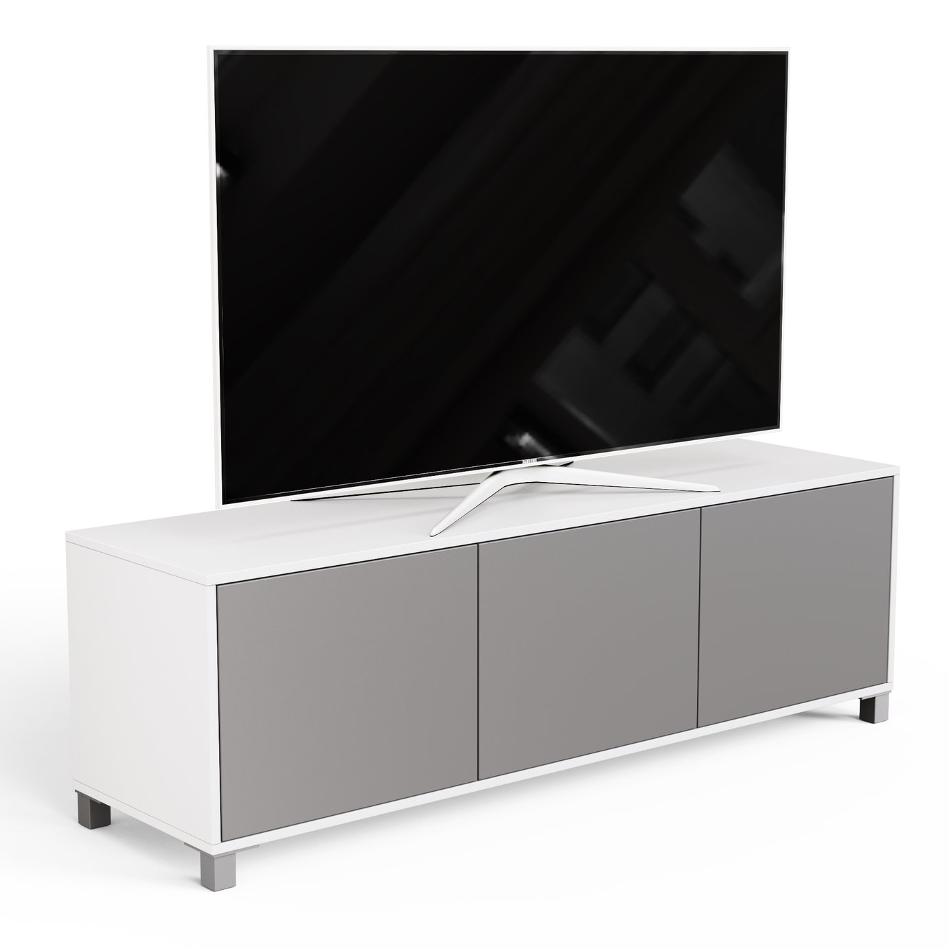 Frank Olsen 3 Door TV Unit - White & Grey