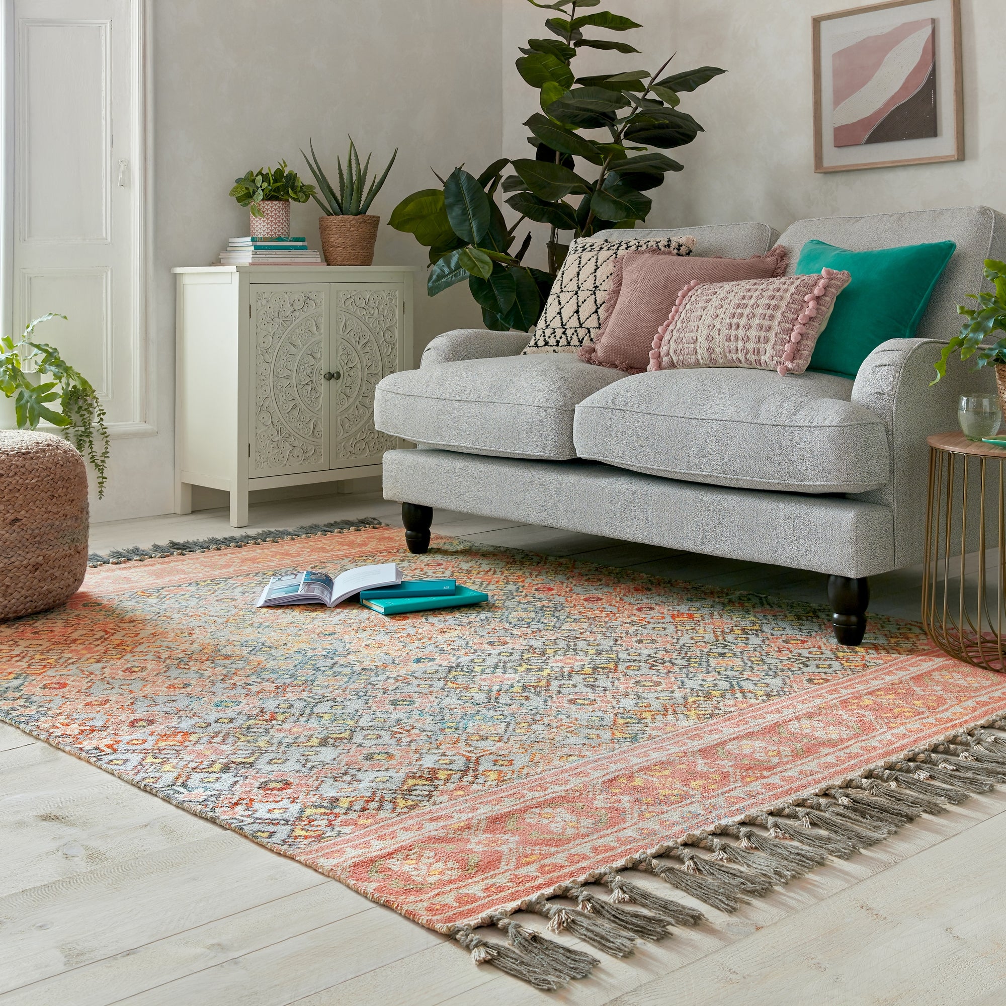 Estell Chenille Rug MultiColoured